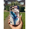 thumbnail image 2 of Personalised Luxe Marble Initials iPhone 14 Pro Max Case,iPhone 16 Pro Max, 2 of 5