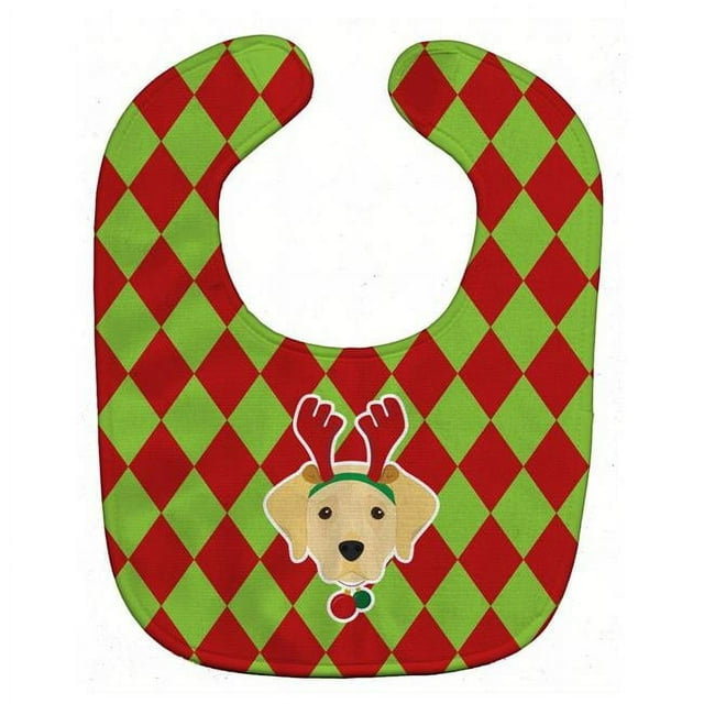 Carolines Treasures BB5992BIB Christmas Yellow Labrador Baby Bib
