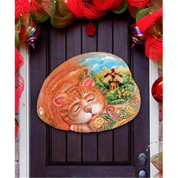 Kitten Christmas Door Hanger
