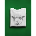 thumbnail image 3 of Sheep Pencil Drawing Sweatshirt Men -Image by Shutterstock, Male Small, 3 of 4