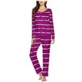 thumbnail image 2 of yievot Womens Pajama Sets Long Sleeve Shirt and Pants Soft Pajama Sets 2 Piece Sleepwear Loungewear, 2 of 5