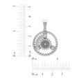 thumbnail image 3 of Men's Stainless Steel Cogwheel Gear Charm with 24" Curb Chain - Mens Pendant, 3 of 5