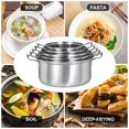thumbnail image 3 of GAXIRE 5Sets Kitchen Utensil Set Soup Pots Induction Compatible For Stew 18.5X18.5X9.0In, 3 of 8