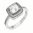 thumbnail image 1 of Sterling Silver & CZ Brilliant Embers Ring Size 6, 1 of 3