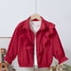 thumbnail image 5 of Prendas de abrigo y chaquetas informales sin capucha de manga larga Prendas de abrigo para niñas con forro polar Talla mediana a grande Chaqueta cortavientos para niños Chaqueta polar lateral Parte su, 5 of 9