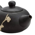 thumbnail image 5 of TJ Global Chinese/Japanese Ceramic Tea Set, 100% Handmade Traditional Tea Ceremony Set with Teapots, 6 Teacups, Bamboo Tea Tray with Drainage Black, 5 of 7