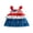 Multi-Color, variant on BemeyourBBs Toddler Baby Girl 4th of July Dress Outfit Little Baby Girl Patriot Independence Day Dress Red White Blue Stripe Star Print Flying Sleeve Tiered Tulle Tutu Dress Party Holiday Dresses