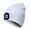 White, variant on Unisex LED Lighted Beanie Hat Winter Knitted Night Lighted Hat