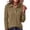 Khaki #11, variant on Waffle Knit Tops for Women Long Sleeve Collared Work Golf Polo Shirts Business Casual Loose Fit Blouses, XL