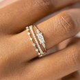 thumbnail image 2 of That Don't Tarnish Stackable Gold Rings For Women Trendy Dainty 14k Gold Stacking Cubic Zirconia Thumb Ring Set Promise Engagement Rings Size 7, 2 of 4