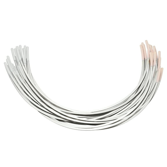 Uxcell 12 Pairs Stainless Steel Underwires for Bra, 9.6 Inch Underwires for Bras Replacement Bra Wires Repair Parts Sewing Supplies Regular Wire Size for C Cup Support, Silver