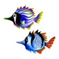 thumbnail image 2 of Decoraciones de pared,colgante de decoración de arte de pared colgante de pescado,Decoración de pared Adorno para el hogar Peces náuticos,Decoración Colgante Decoraciones Metálicas, 2 of 9