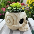 thumbnail image 6 of ZPAQI Resin Planter Resin Decorations Head Flowers Succulents Pots, 6 of 21