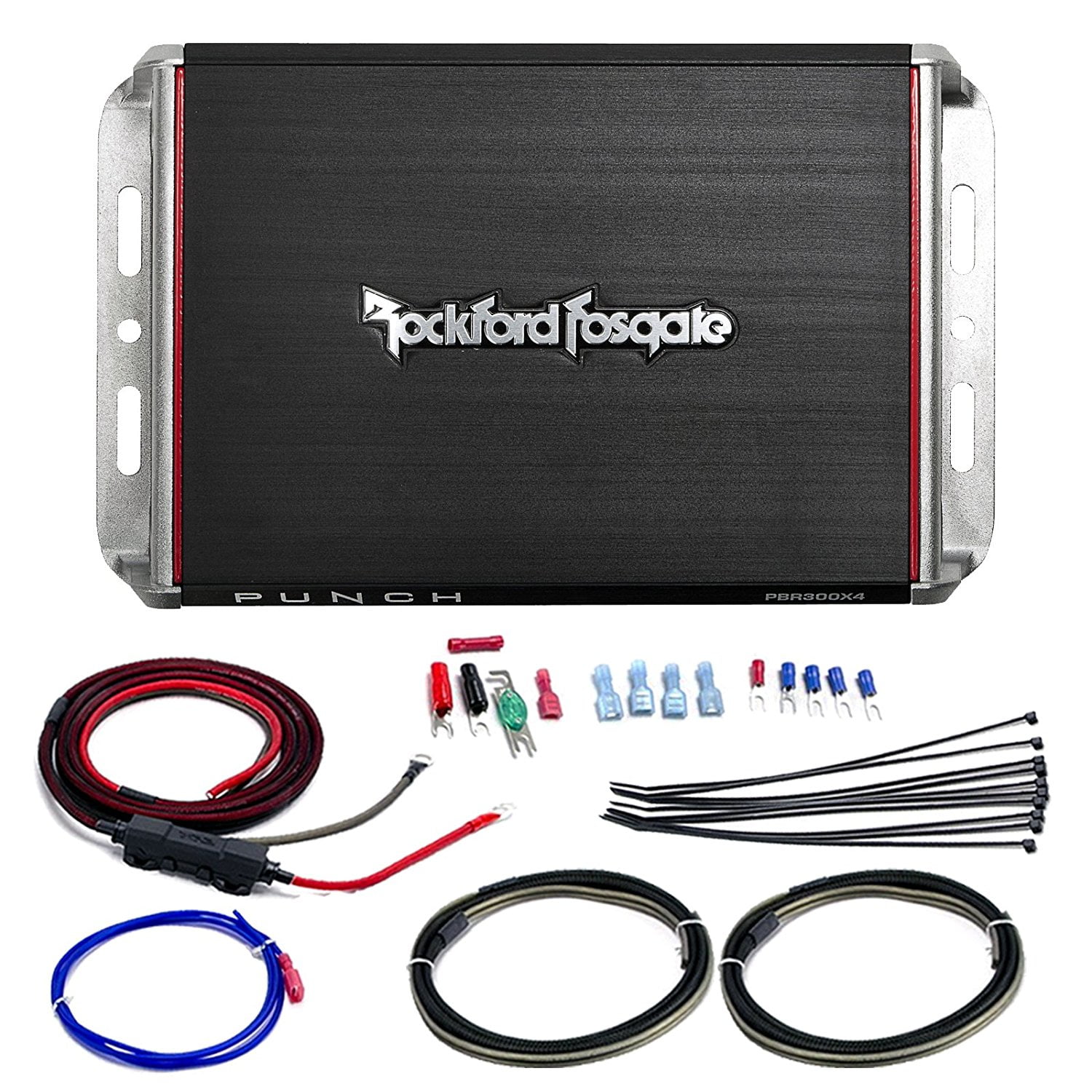 Rockford Fosgate PBR300X4 Punch 300 Watt 4 Channel Boosted Rail Amplifier