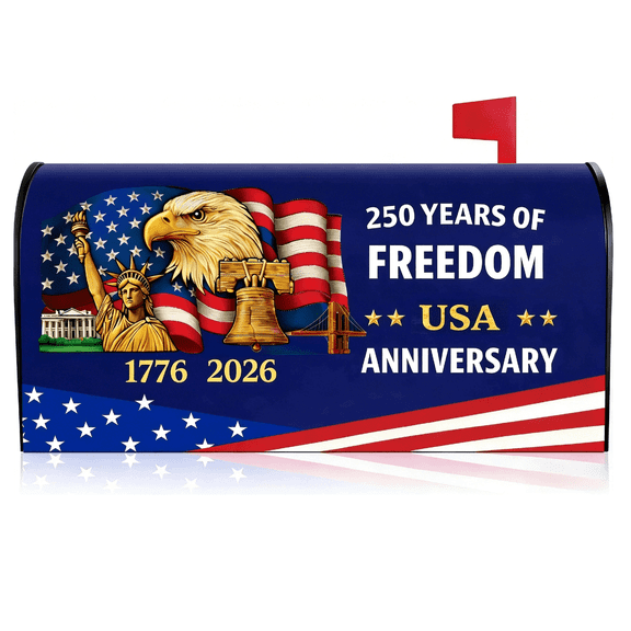 Mailbox Covers Magnetic Standard Size Bald Eagle 250 Anniversary Usa Magnetic Mailbox Cover Decoration for July 4th Home Garden Outdoor Yard Decor 21x18 Inch