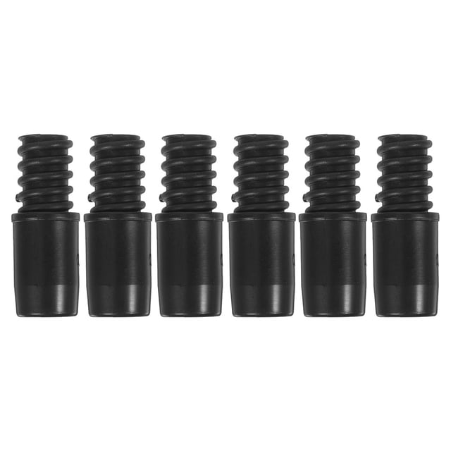 Replacement Extension Pole Adapter Black 6Pcs 2.16X0.79X0.79in