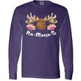 thumbnail image 3 of Inktastic Na-Moose-Te Cute Moose Greeting Long Sleeve T-Shirt, 3 of 5