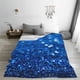 thumbnail image 5 of Balery A Blue Glitter Manta de Felpa Suave y Acogedora – Cobija de Franela Aterciopelada para Cama, Lavable y Cálida para Sofá, Mascotas, Transpirable-50"x40", 5 of 7