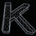 thumbnail image 4 of Romantic Iron Alphabet R Frame Wire Wreath Succulent Pot Wedding Decor, 4 of 6