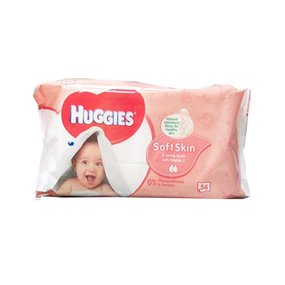 Huggies Baby Wipes Soft Skin (56 Wipes In 1 Pack) 550206