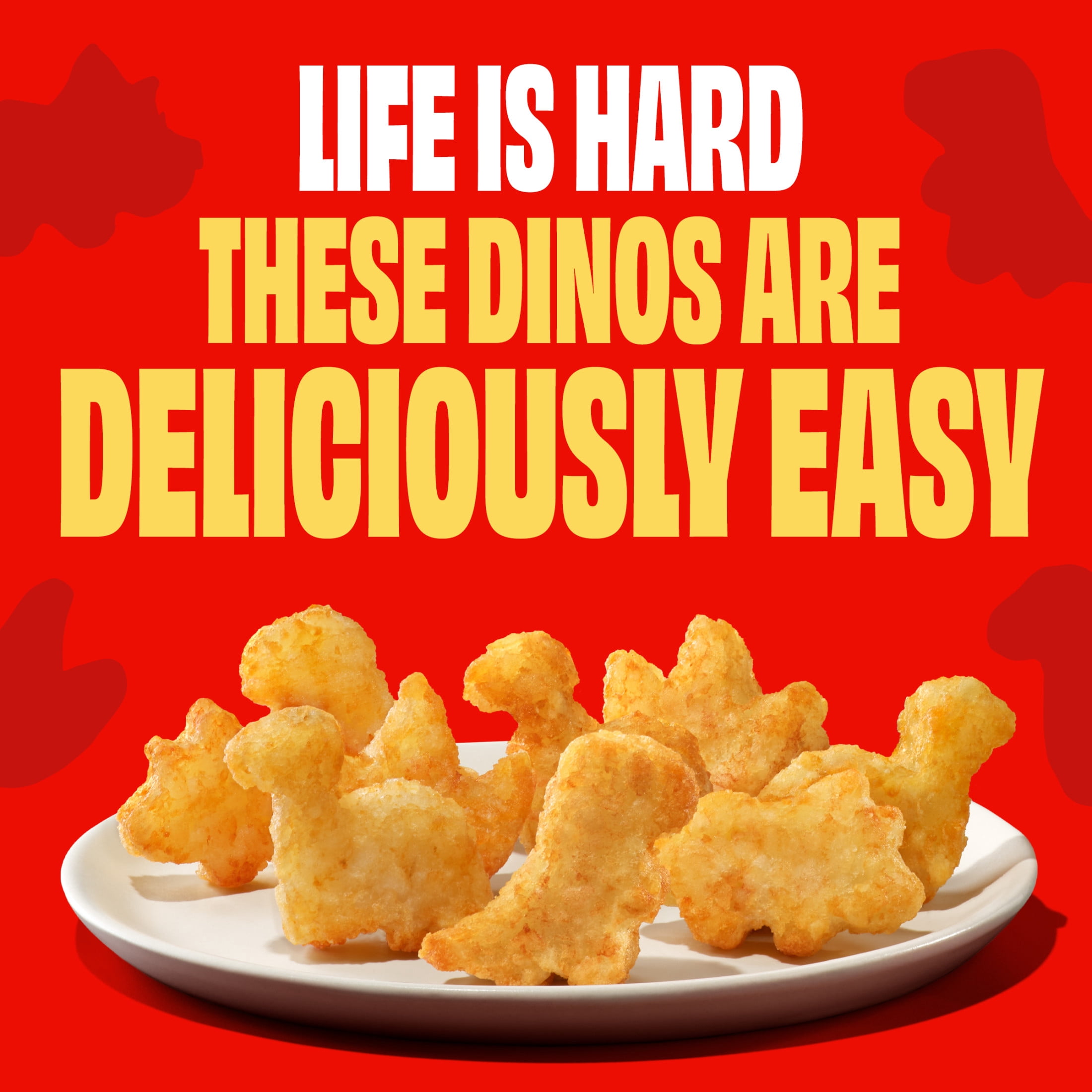 Ore-Ida Dino Shaped Tater Tots Seasoned Shredded Frozen Potatoes, 1 Bag, for Easy Snacks and Dinner Sides, Gluten-Free, 28 oz