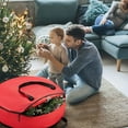 thumbnail image 4 of piaybook Large Christmas Tree Storage Box Container Christmas Tree Ornament Storage Bag With Handle Christmas Stuff Organizer Made from Durable Waterproof Fabric Christmas Tree Storage Bag, 4 of 7