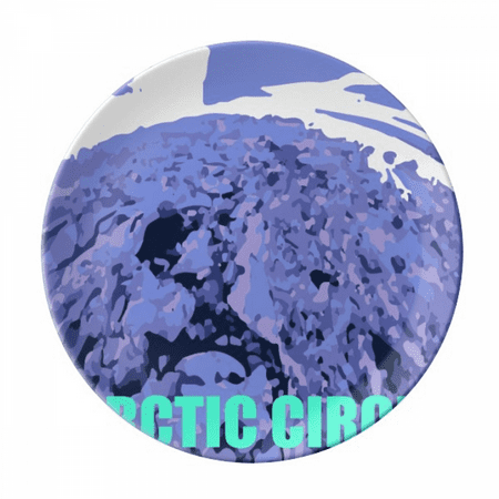 

Europe Atlantic Iceland Art Deco Fashion Plate Decorative Porcelain Salver Tableware Dinner Dish