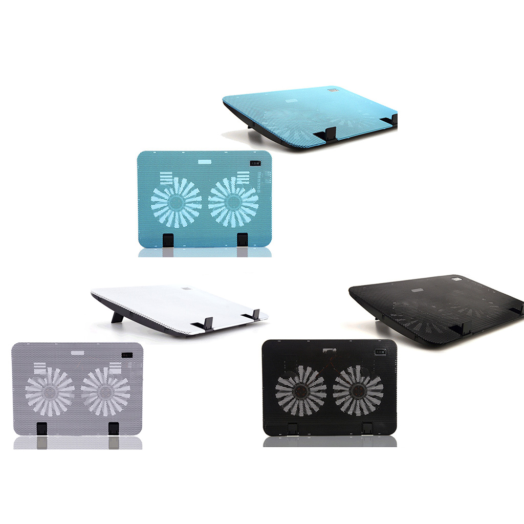 Gaming Laptop Fan Notebook Cooling Base USB Powered with 2 Quiet for 15.6 Inch PC Computer