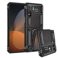 thumbnail image 2 of Dteck Case for Samsung Galaxy Z Flip4 5G,Shockproof Rugged Kickstand Case Ring Holder Lighweight Cover for Galaxy Z Flip 4 (2022),Black, 2 of 9