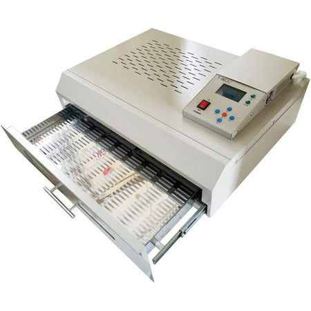 

PreAsion Reflow Oven Reflow Soldering Machine T-962C Infrared Heater Soldering Machine Automatic Reflow Machine 110V 2500W