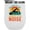 White, variant on Silence Is the Worst of Noise, Musician Quote feat. Guitar, Piano & Trumpet, Stainless Steel 12oz Wine Tumbler