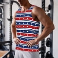 thumbnail image 5 of Gukieu Fourth Of July Print Men's Quick Dry Fitness Vest, Round Neck Sleeveless Fitness Bodybuilding Top-XX-Large, 5 of 7