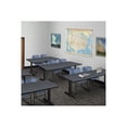 thumbnail image 2 of Regency Cain 60 x 24 in. T-Base Training Seminar Table- Grey & 2 Zeng Stack Chairs- Blue, 2 of 2