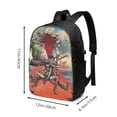 thumbnail image 3 of Animated Gorillaz Backpack School Bag Bookbag Satchel Laptop Daypack With USB Headphone Charging Port Unisex Travel Bag Rucksack, 3 of 8