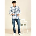 thumbnail image 3 of TryBuy Crumb Checked Men's Shirts, Full Sleeves Button-Up Casual Shirt for Men, Sizes XL, 3 of 8