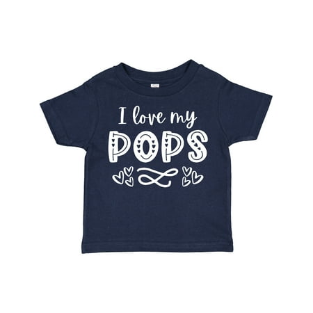 

Inktastic I Love My Pops with Hearts Gift Toddler Boy or Toddler Girl T-Shirt