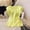 *Yellow, variant on Women's Side Tie Silk Blouse Short Sleeve Vest,Summer Cool Comfy Pullover Casual Vest White,Womens Plus M