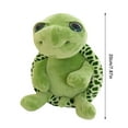 thumbnail image 2 of 20cm Soft Green Big Eyes Stuffed Tortoise Turtle Plush Doll Toys for Baby Kids Gift Home Decor, 2 of 8