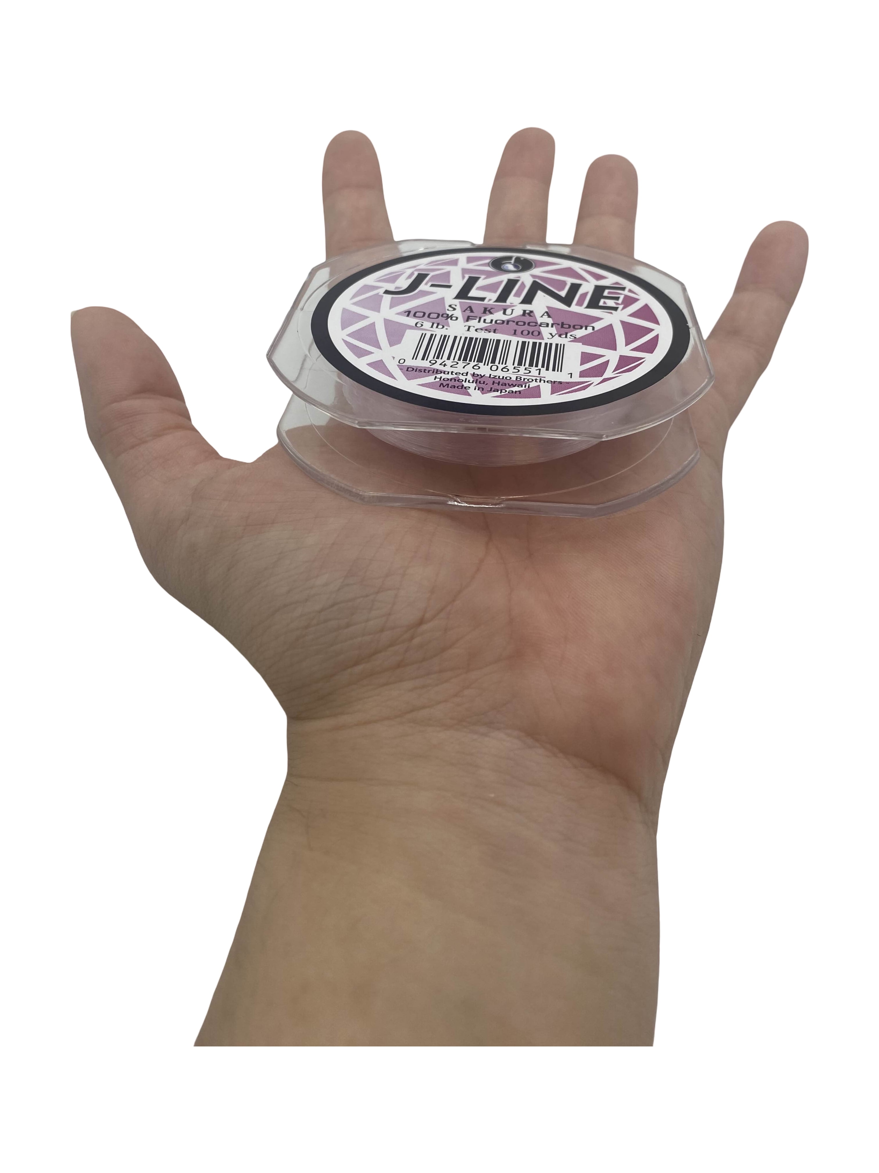 J-Line Sakura 6 lb Fluorocarbon Fishing Line, 100 yd