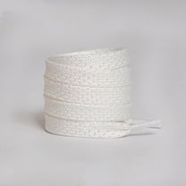 2 Pairs Flat Glitter Metallic Sparkly Shoe Laces for Sneakers, 1/2" Wide Shiny Replacement Shoelaces - 47 inch / 120 cm