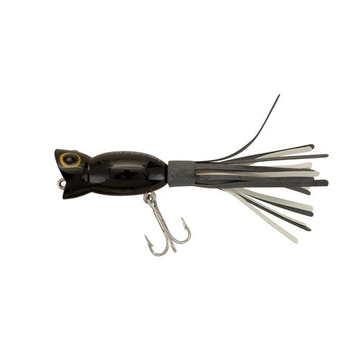 Arbogast Hula Popper Fishing Lure Hard bait Topwater Black 1 1/4 in 3/