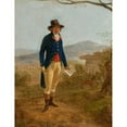 thumbnail image 2 of Jacques Sablet 15x18 Gold Ornate Wood Frame and Double Matted Museum Art Print Titled - Portrait of a Gentleman in a Landscape, 2 of 4