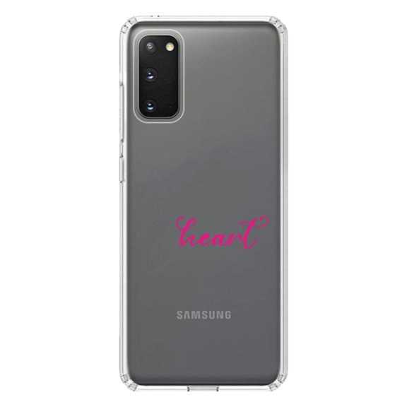 DistinctInk Clear Shockproof Hybrid Case for Galaxy S20 ULTRA / 5G (6.9" Screen) - TPU Bumper Acrylic Back Tempered Glass Screen Protector - Whatever Your Creative Heart Desires