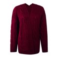 thumbnail image 4 of Arlun Women's Cable Knit Open Front Cardigans Loose Soft Thermal Comfortable Boyfriend Style Cardigan Sweaters 2026 Fall Winter Knitted Outerwear with Pockets, 4 of 5