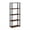 Amber Pine/Black, variant on Furinno TURN-S-TUBE 5-Tier Toolless Storage Shelves Square Tubes White