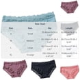 thumbnail image 3 of QSAWXQZ Women's Briefs Lace Trim Mid Waist Soft Stretch Cotton Underwear Panties Soft Everyday Innerwear S, 3 of 5