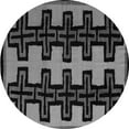 thumbnail image 1 of Ahgly Company Indoor Round Abstract Gray Modern Area Rugs, 7' Round, 1 of 4