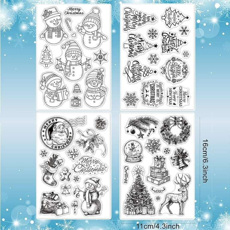 Clear Silicone Stamps Christmas Alphabet Clear Stamps for Card