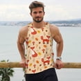 thumbnail image 6 of KLL Cute Foxes Print Men's Muscle Gym Workout Stringer Tank Tops Bodybuilding Fitness T-Shirts Tank Tops Men-XX-Large, 6 of 7