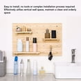 thumbnail image 3 of Wood Pegboard Organizer, Wooden Pegboard Kit Versatile Sturdy Multi Purpose  for Study, 3 of 7